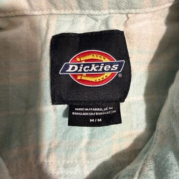 Dickies Soft Blue Checkered Shirt - Picture 3 of 3